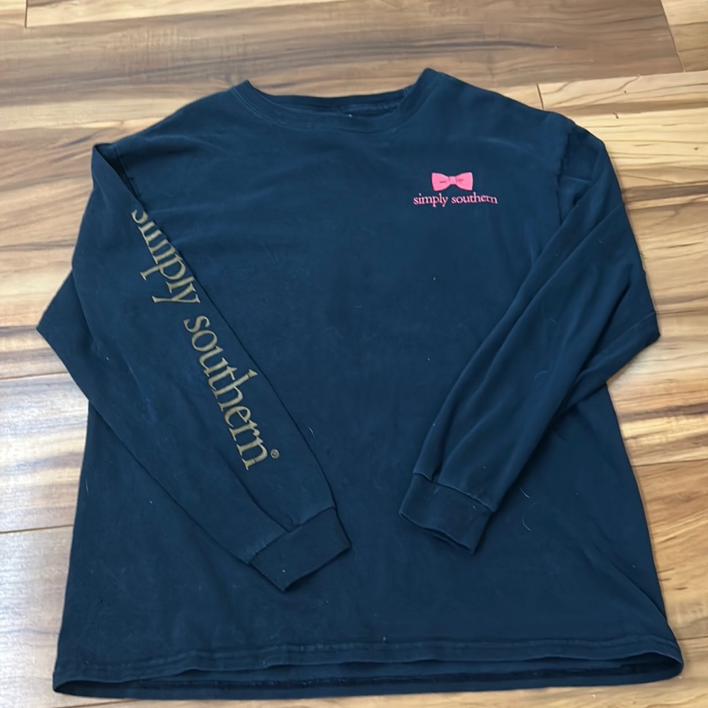 Simply southern long sleeve dark blue